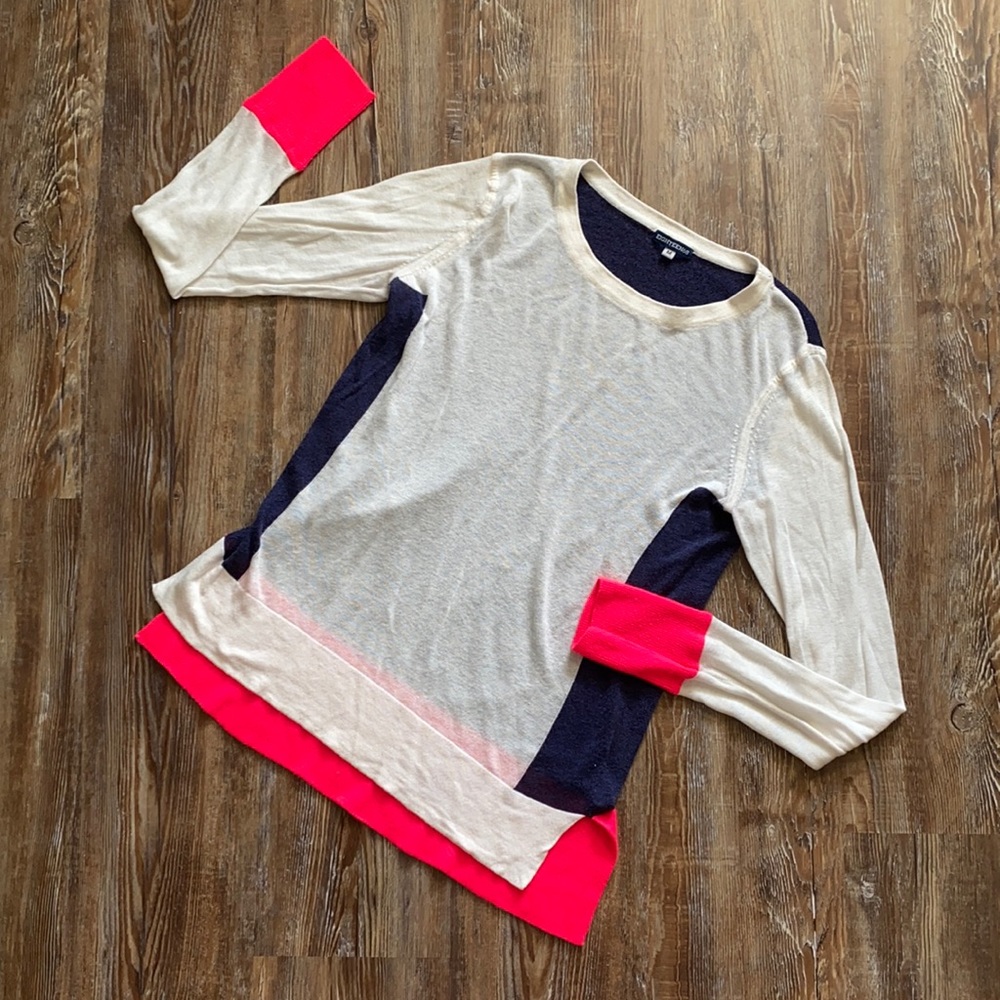 Eighteen68 Color Block Linen Sweater